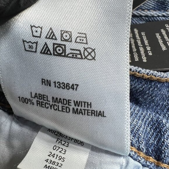 NWT And Now This Womens US 10 Utility Denim Jeans High Rise Straight Leg Skater - Picture 10 of 13